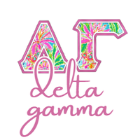 Floral Greek Letters