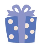 HBD Blue Polka Dot Gift   