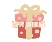 HBD Pink Cake With Bow