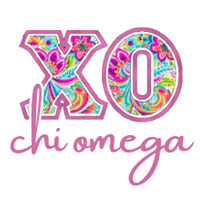 XO Floral Greek Letters